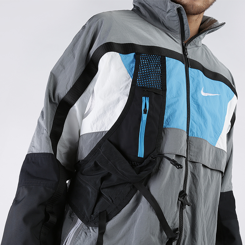 мужская серая куртка Nike NikeLab Hooded Jacket CD6368-012 - цена, описание, фото 4